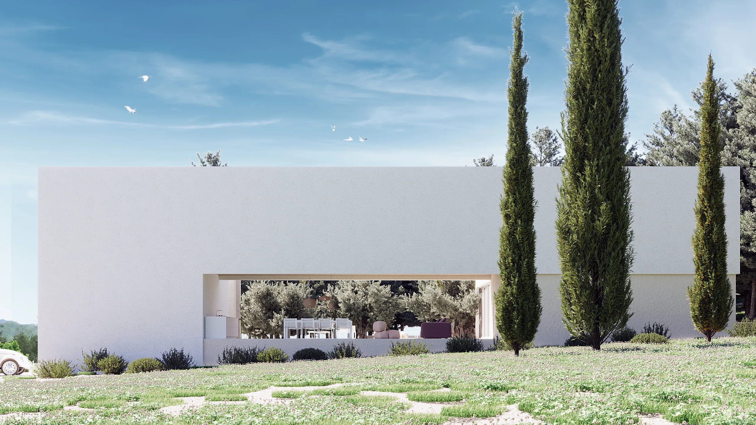 Architectural top-down view